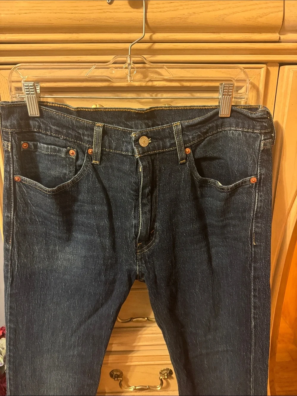 Levi’s 505 Dark Blue Straight-Leg Jeans